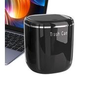 Mini Desk Trash Can - 5,51 Inch 2,6 l Press Top Waste Bin | Desktop Bin, Push-Down, Press-To-Open Lid.for Bathroom Kitchen, Bedroom Dorm Room Car and Indoor Outdoor Garbage