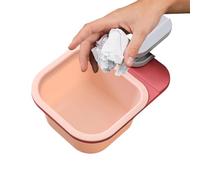 Mini Desk Trash Can - Clip on Rotating Storage Bin, Small Tabletop Garbage Container with Lid, Compact Organizer for Kitchen Living Room Bedroom Bathroom Counter Shelf Dorm Apartment Decor