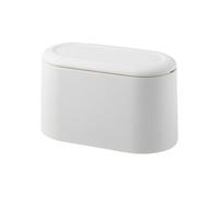 Mini Desktop Cestino Spazzatura,Bidone Spazzatura Può con il Coperchio del Cestino di Pulizia di Piccola Famiglia Push Top Trash Can Rubbish Bin per Bagno Ufficio Cucina Scrivania Tavolino