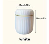 Mini Desktop Trash Lattina con Coperchio Scarti Bin Letto Camera Ufficio Scarico