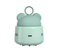 Mini Desktop Vacuum Cleaner Cordless USB Rechargeable Powerful Suction Compact Lightweight for Keyboard Home Office Car Blue Beige 110x86x86mm (Blu corallo)