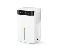 Mini Deumidificatore Elettrico 2600ml, con Luce Cambiante e Funzione di Sbrinamento - Modo Notte Silenzioso 40dB per Camera da Letto, Cucina, Cantina, Anti-Umidità