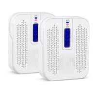 Mini deumidificatore ricaricabile, confezione da 2, portatile, per bagno, altamente efficiente, a risparmio energetico, adatto per armadio, auto, guardaroba