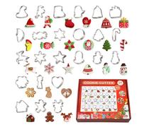 Mini di Natale 24 Pezzi Acciaio Per Creare Stella Babbo Natale Albero | Mini ni Biscotti Festivi Per Feste Invernali Casa Cucina Panetteria Dessert Pasticceria Snack