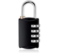 Mini Dial Digit Numero Codice Password Lucchetto a combinazione Bagaglio Lucchetto Tsa NeroModa Processata