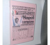 MINI DIARIO BLOCK NOTES PRIMA PAGINA GAZZETTA NAPOLI CAMPIONE D'ITALIA 1987
