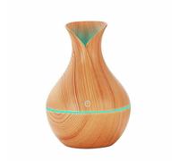MINI DIFFUSORE AROMI EFFETTO LEGNO AROMATERAPIA UMIDIFICATORE USB CASA LED 130ML