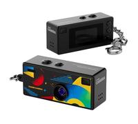 Mini Digital Camera with 0.96 in LCD Screen 1080P 130° Wide Angle,Mini Keychain Camera, Retro Portable Thumb Cameras, for Adults Kids Travel Study Recording (Black)