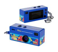 Mini Digital Camera with 0.96 in LCD Screen 1080P 130° Wide Angle,Mini Keychain Camera, Retro Portable Thumb Cameras, for Adults Kids Travel Study Recording (Blue)