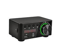 Mini Digital HiFi Bluetooth 5.0 Power Class D Amplificatore AUDIO AMP 50W * 2 Home Theater Car Marine USB TF- Carta(Noir)