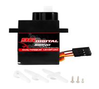 Mini Digital Servo For RC Vehicles - 3.7V-6.0V Low Noise Robotic Controller Gear | 1.28 Inch ABS Steering Actuator Kit With Horn Accessories For Kids Teens Hobbyist DIY Models