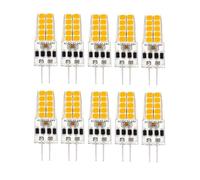 Mini dimmabile G4 LED silicone crystal bulb AC/DC 12V-24V 3w 5w 2835 SMD heating and cooling neutral white replacement halogen lamp 5W-10PCS White light 6500K