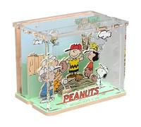 Mini Diorama da assemblare Puremind Peanuts Snoopy, Baseball (2101)