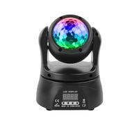 Mini Discoteca Testa Mobile, RGBW LED Effetto Caleidoscopio Bifacciale Moving Head 4 Modalità di Controllo per Partito Palcoscenico Bar Matrimonio Dal Vivo