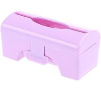 Mini dispenser per sacchetti della spazzatura da appendere per cucina, bagno, organizer per sacchetti della spazzatura, contenitore in plastica (rosa), design professionale