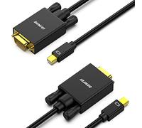 Mini DisplayPort a VGA 1,8 m 2 Confezioni, BENFEI Mini DP Display Port a VGA Cavo maschio a maschio placcato oro cavo per MacBook, iMac (LG51) Surface Pro e Laptop