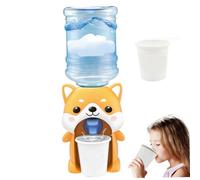 Mini distributore d'acqua a forma di cane Simpatico cartone animato Simulazione Distributore d'acqua per bambini per fare finta di giocare con accessori per casa delle bambole, bambini