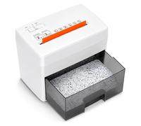 Mini Distruggidocumenti, Con Contenitore Rimovibile | Micro Taglierina For Carta, Funzionamento Silenzioso A 62 DB, Spegnimento Automatico E Protezione Dal Surriscaldamento