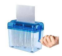 Mini Distruggidocumenti Manuale, Distruggidocumenti Portatile con Taglio a Strisce, Distruggidocumenti Manuale con capacità di 1 Litro per Carta, Appunti, Fatture, Ritratto, Foto