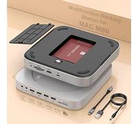 Mini docking station per Mac Mini M2 / M1 con HDMI, VGA, SSD/HDD SATA, USB3.0, USB 2.0, TF e SD, jack video/audio per Mac Mini M2, Mac Studio