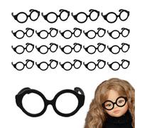 Mini Doll Glasses - 4x3x3cm PP Lensless Eyeglasses | Dolls Eyewear For Doll Accessories, Mini Figure Decoration, Toy Photography Props, DIY Crafts, Accessories And Collectible Display