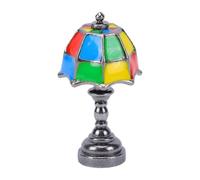 Mini Dollhouse Desk Lamp for 1:12 Scale Room, Black | miniature lighting, vintage table decor, micro scene accessory for bedroom and study