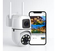 Mini dome 1080P 2 obbiettivi WI-FI 2.4 Ghz motorizzata visione notturna