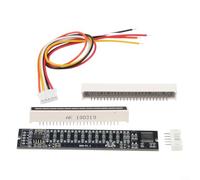 Mini doppio modulo indicatore di livello musicale a LED a 12 bit con velocità della luce regolabile e scheda VU Meter stereo, con modalità AGC a vasta gamma, kit fai da te da 7-12 V (B)
