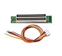 Mini doppio modulo indicatore di livello musicale a LED a 12 bit, misuratore di velocità della luce regolabile con modalità AGC, misuratore stereo da pannello per fai da te A (A)