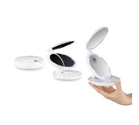 Mini doppio specchio portatile a batterie colore bianco articolo 218 macom