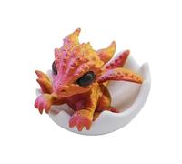 Mini drago 3D appena nato in uovo piccola miniatura di drago cova drago appena nato in uovo arte drago statua drago ornamenti desktop per appassionati di fantasia collezionisti