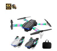 Mini drone con 2 telecamere 4k wi-fi 2.4G D8 PRO con App luci led rgb joystick