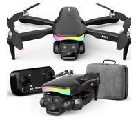 Mini Drone con Telecamera 1080P Luce LED RGB,Obiettivo Regolabile Elettricamente Drone QC per Adulti Principianti,Posizionamento del Flusso Ottico,un Tasto per il Decollo e l'atterraggio,3 Velocità