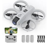 Mini Drone con Telecamera HD 720P, Bambini Droni Giocattoli con Luci LED/3D Flip/Circolare volo/30 Min Lungo Tempo di volo all'aperto Bambini Giocattoli Regali per Ragazzi Ragazze da 6 7 8 9 10+ Anni