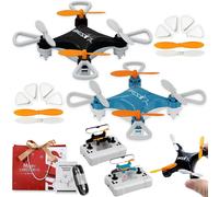 Mini drone per bambini con LED, mantenimento dell'altitudine e protezione delle eliche, trucchi con un solo tasto e acrobazie a 360 - Adatto a