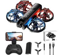 Mini drone per bambini dagli 8 anni in su con telecamera Wi-Fi e luci a LED.