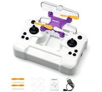 Mini drone per bambini e adulti, acrobazie a 360, mantenimento dell'altitudine, luci a LED, protezioni per le eliche, quadricottero radiocomandato
