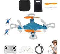 Mini Drone per Principianti, Aeromodello Compatto con Voli Acrobatici Facili e Tricks a 360°, Telecomando a 4 Assi, Luce LED e Protezione delle Eliche, Ideale per Tutti gli Age