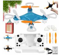 Mini drone per principianti con luci a LED, voli acrobatici facili con mantenimento dell'altitudine