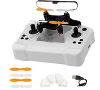 Mini drone per tutte le età con voli acrobatici facili e trucchi a 360°, Remote Little Aerobatic 4-Axis Drones with LED Light e protezione dell'elica,decollo con un solo tasto Kid Toy Gift (Black)