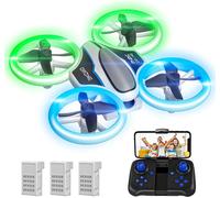 MINI DRONE QUADRICOTTERO REGALO CON TELECAMERA TELECOMANDO SMARTPHONE WIFI LED