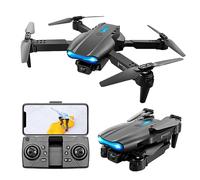Mini Drone RC Pieghevole, Quadricottero per Evitare Ostacoli, Doppia Fotocamera HD 4k per Fotografia Aerea RC, Supporto per App Wifi, Regali per Bambini e Adulti