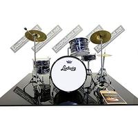 Mini Drum kit Ludwig vintage classic set tribute miniature rock 25cm model scale 1:4 collectible box set batteria modellino da collezione