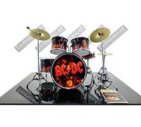 Mini Drum kit realizzato per young flame Rock music legends collectors set tribute miniature rock 25cm model scale 1:4 collectible box set batteria modellino da collezione