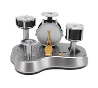 Mini Drum Set Alimentato a Batteria AAA con Base Stabile e Design Ricercato per Bambini e Decorazione da Scrivania
