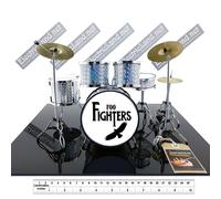 Mini Drum set FOO FIGHTERS memorabilia 1:4 miniature Taylor Hawkins replica kit