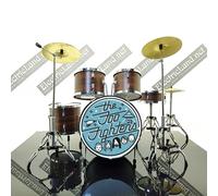 Mini Drum set FOO FIGHTERS Taylor Hawkin tribute model 1:4 miniature collectible