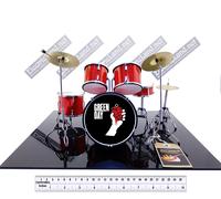 Mini Drum set GREEN DAY drums kit tribute scale 1:4 miniature gadget collectible