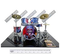 Mini Drum set iron maiden real dead one trib scale 1:4 miniature collectible kit