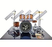 Mini Drum set POOH 50° l'ultima notte miniature rock 25cm model scale 1:4 collectible box set batteria modellino da collezione